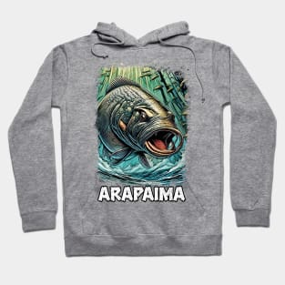 Arapaima Gigas Monster fish For EXTREME FISHERMAN / Pirarucu / Paiche Hoodie